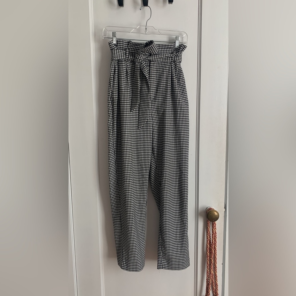 H&M Houndstooth Tapered Trouser